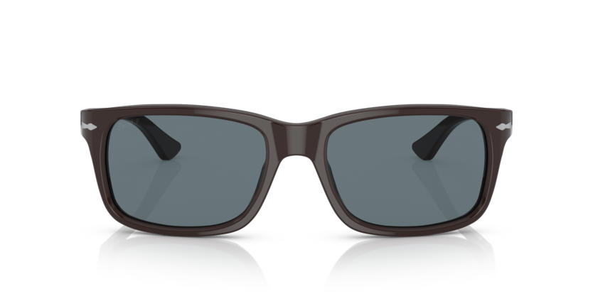 Persol 3048S Solid Brown w/ Dark Blue Polar 58