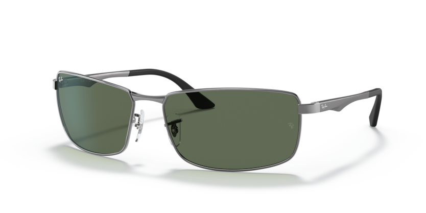 Ray Ban 3498 Gunmetal w Dark Green