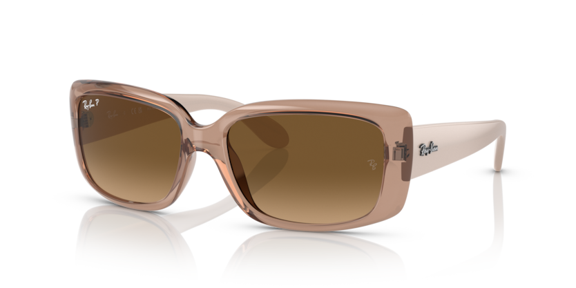 Ray Ban 4389 Transparent Brown Gradient Polar