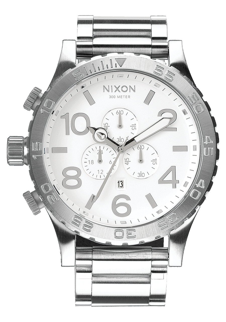 Nixon 51-30 Chrono High Polish (SS) - White