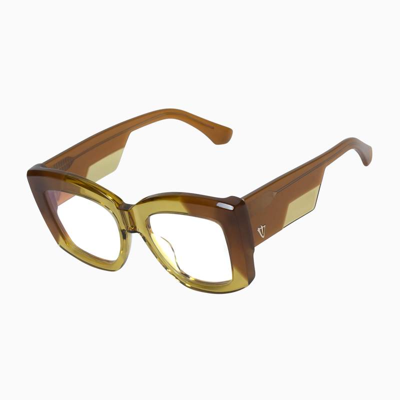 Valley Coltrane Transparent Forest Green Cola Corners Clear Blue Blocker