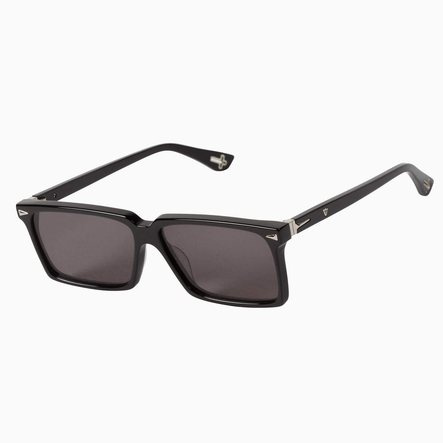 Valley Conviction Gloss Black w Silver Metal Trim