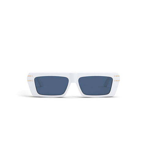 Dior Signature S2U 50B White Gold Blue Lens (IN-STORE ONLY)