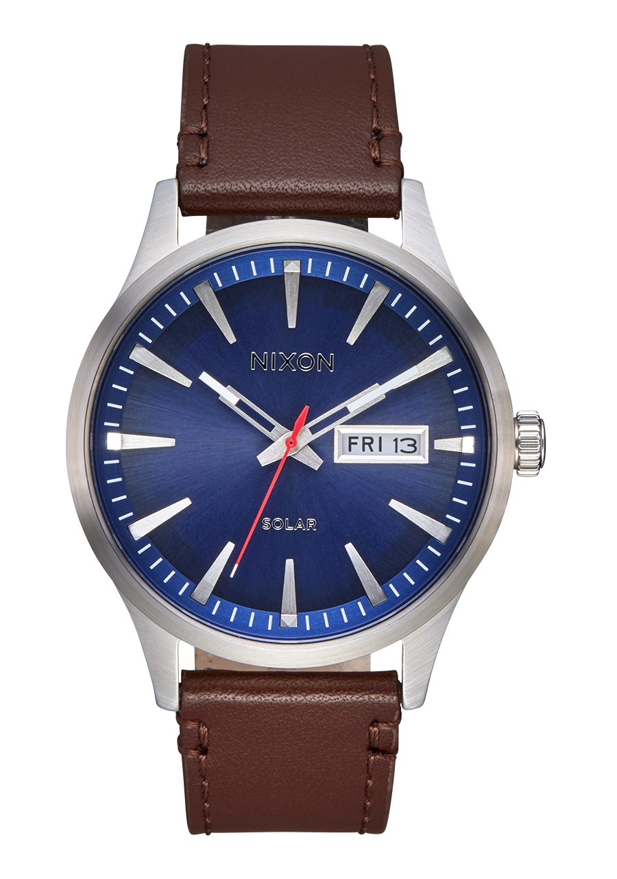 Nixon Sentry Solar Leather