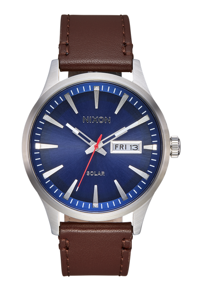 Nixon Sentry Solar Leather