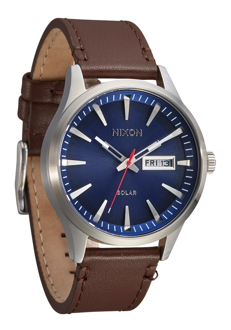 Nixon Sentry Solar Leather