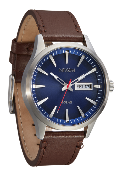 Nixon Sentry Solar Leather