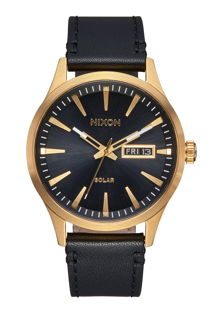 Nixon Sentry Solar Leather