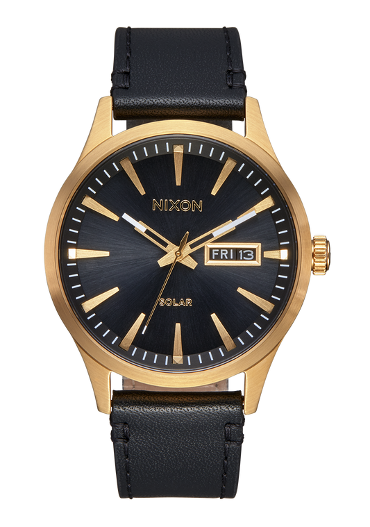 Nixon Sentry Solar Leather