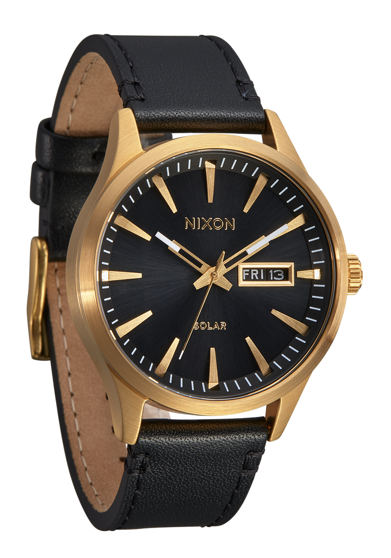 Nixon Sentry Solar Leather