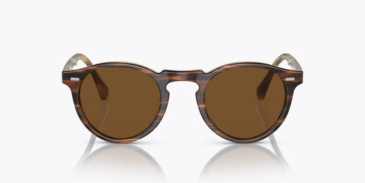 Oliver Peoples Gregory Peck 1962 Amaretto/Striped Honey Brown Polar