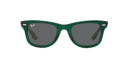 Ray Ban 2140 Wayfarer Transparent Green/Dark Grey 50