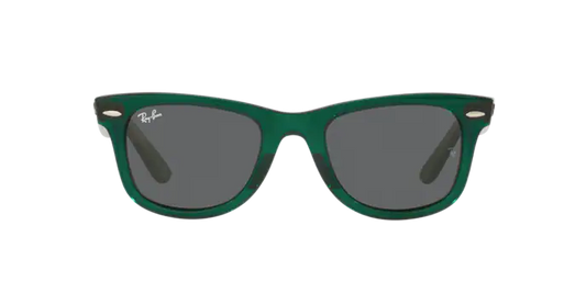 Ray Ban 2140 Wayfarer Transparent Green/Dark Grey 50