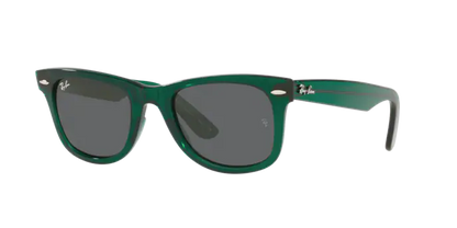 Ray Ban 2140 Wayfarer Transparent Green/Dark Grey 50