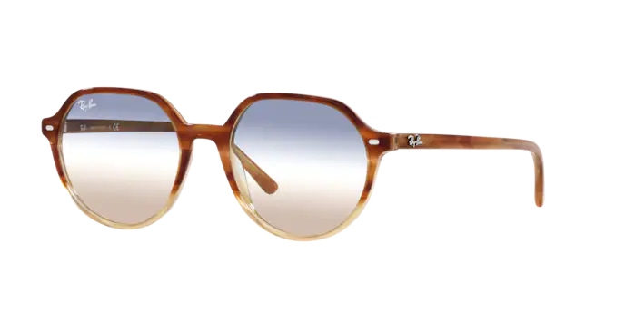 Ray Ban  2195 Thalia Gradient Light Brown Havana w Clear Gradient Blue 55