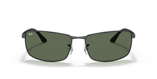 Ray Ban 3498 Black w Dark Green