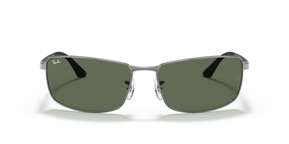 Ray Ban 3498 Gunmetal w Dark Green