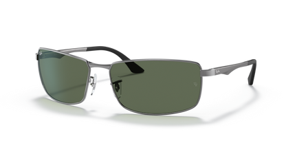 Ray Ban 3498 Gunmetal w Dark Green