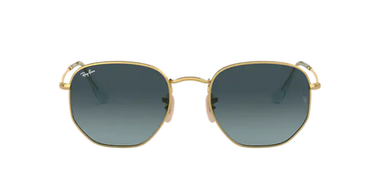 Ray Ban 3548N Gold/Blue Gradient Grey