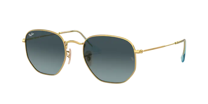 Ray Ban 3548N Gold/Blue Gradient Grey