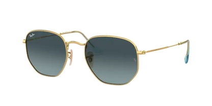 Ray Ban 3548N Gold/Blue Gradient Grey