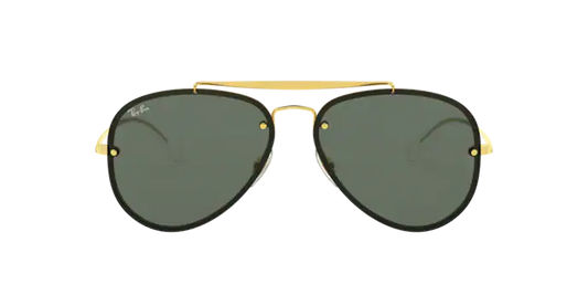 Ray Ban 3584N Blaze Aviator Gold/Black/G15 61