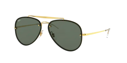 Ray Ban 3584N Blaze Aviator Gold/Black/G15 61