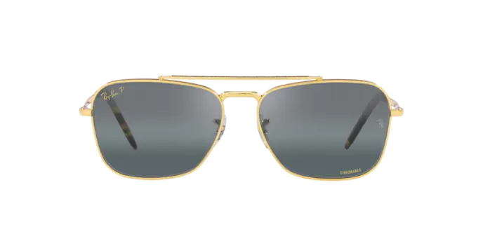 Ray Ban 3636 New Caravan Legend Gold w Polar Clear Gradient Dark Blue 58