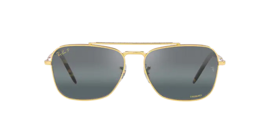 Ray Ban 3636 New Caravan Legend Gold w Polar Clear Gradient Dark Blue 58