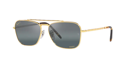 Ray Ban 3636 New Caravan Legend Gold w Polar Clear Gradient Dark Blue 58