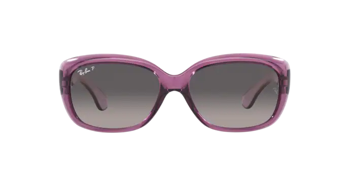 Ray Ban 4101 Jackie Ohh Transparent Violet w Grey Grad Polar 58