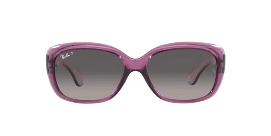 Ray Ban 4101 Jackie Ohh Transparent Violet w Grey Grad Polar 58