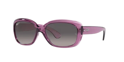 Ray Ban 4101 Jackie Ohh Transparent Violet w Grey Grad Polar 58