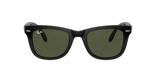 Ray Ban 4105 Folding Wayfarer Black/G15