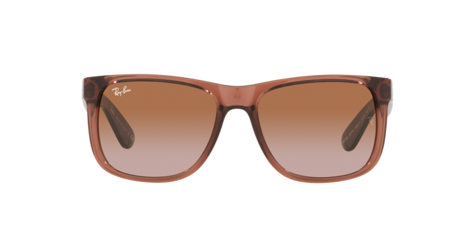 Ray Ban 4165 Justin Transparent Light Brown w Gradient Brown