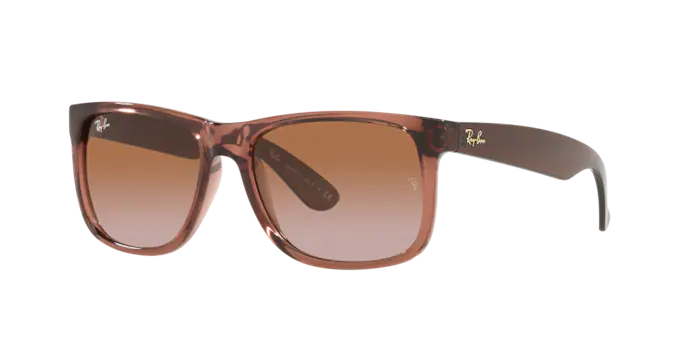 Ray Ban 4165 Justin Transparent Light Brown w Gradient Brown