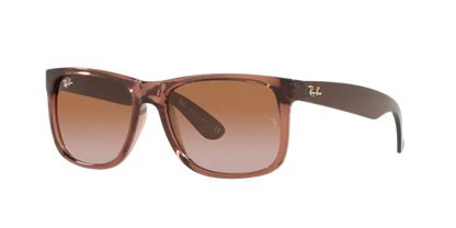 Ray Ban 4165 Justin Transparent Light Brown w Gradient Brown