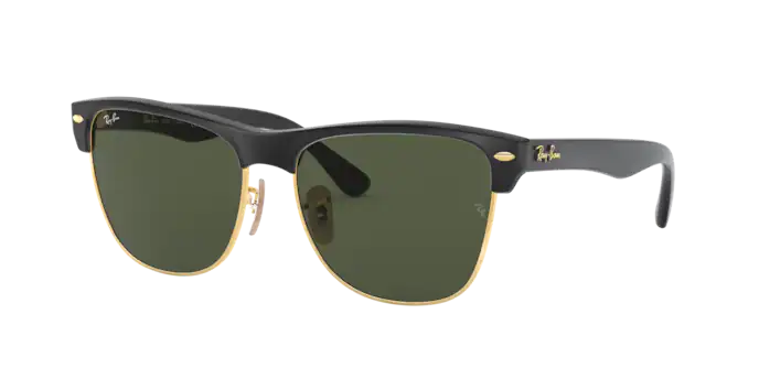 Ray Ban 4175 Oversized Clubmaster Demi Gloss Black/Arista/G15