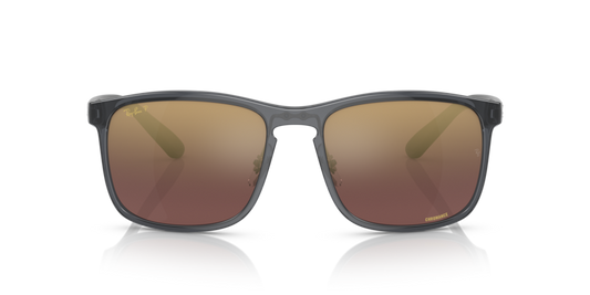 Ray Ban 4264 Grey w Purple Mirror Gold Polar