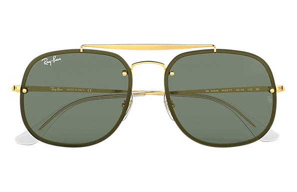 Ray Ban 3583 Frameless Aviator Gold/Black 58