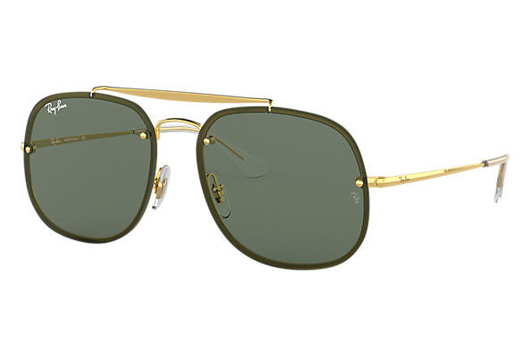 Ray Ban 3583 Frameless Aviator Gold/Black 58