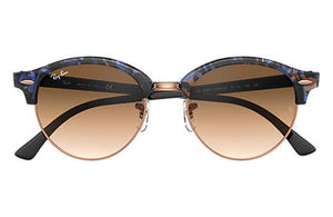 Ray Ban 4246 Clubround Spotted Brown & Blue/Brown Gradient 51