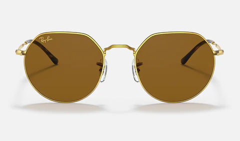 Ray Ban 3565 Jack Legend Gold w Brown 53