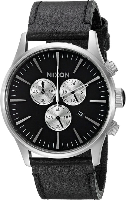 Nixon Sentry Chrono Leather