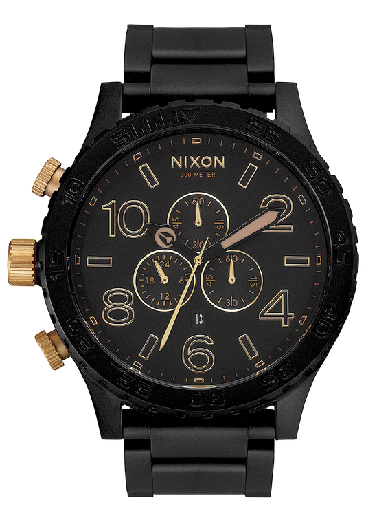 Nixon 51-30 Chrono Matte Black/Gold