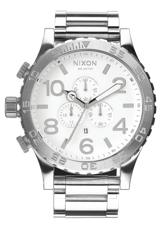 Nixon 51-30 Chrono High Polish (SS) - White