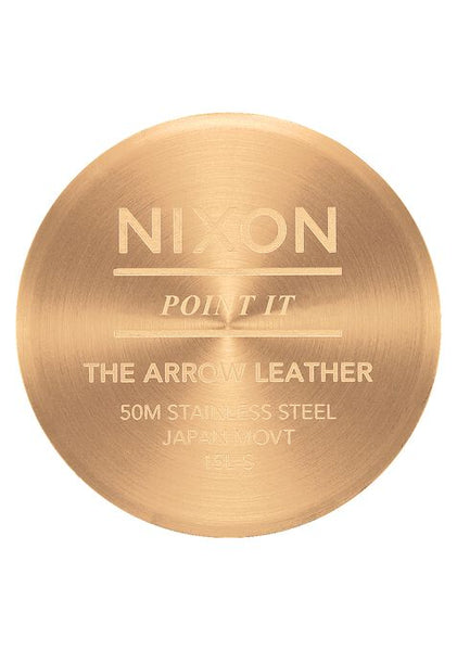 Nixon Arrow Leather Gold/White/Saddle
