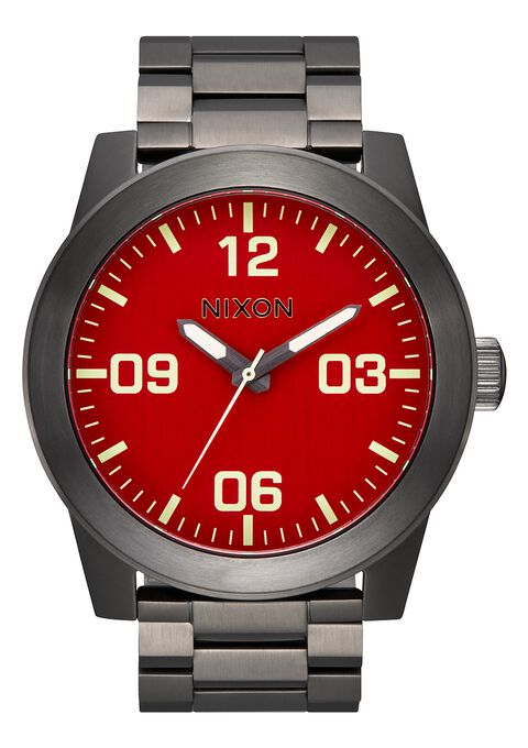 Nixon Corporal SS Red/ Gunmetal