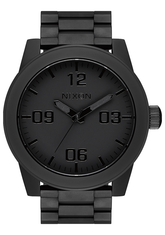 Nixon Corporal All Matte Black/Polished Black