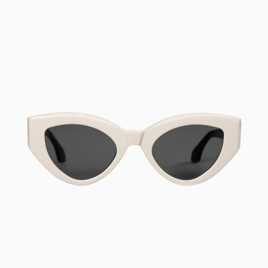 Valley Bones Cream Face Black Temples w Silver Metal Trim